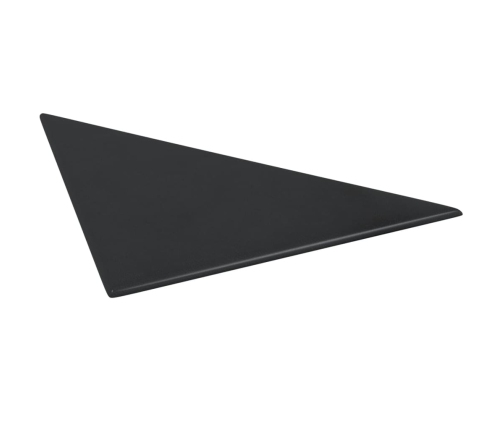 Paneles de pared 12 uds cuero sintético negro 30x30 cm 0,54 m²