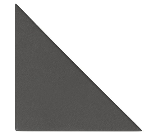 Paneles de pared 12 uds cuero sintético gris 30x30 cm 0,54 m²