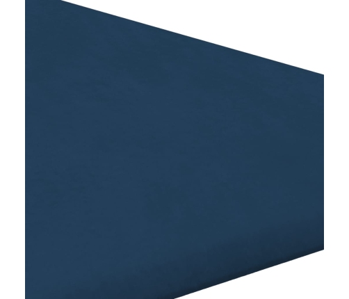 vidaXL Paneles de pared 12 uds terciopelo azul 30x30 cm 0,54 m²