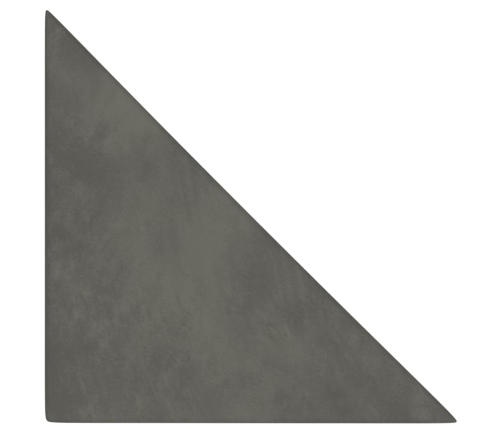 Paneles de pared 12 uds terciopelo gris oscuro 30x30 cm 0,54 m²