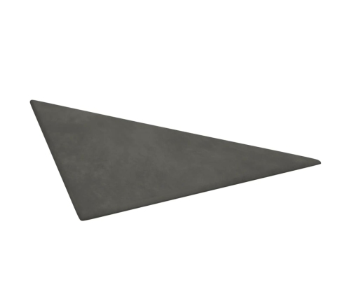 Paneles de pared 12 uds terciopelo gris oscuro 30x30 cm 0,54 m²