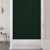 vidaXL Paneles de pared 12 uds terciopelo verde oscuro 30x30cm 0,54 m²