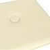 vidaXL Paneles de pared 12 uds cuero sintético crema 30x15 cm 0,54 m²