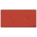 Paneles de pared 12 uds cuero sintético rojo 30x15 cm 0,54 m²