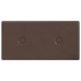 Paneles de pared 12 uds cuero sintético marrón 30x15 cm 0,54 m²