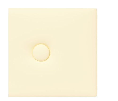 Paneles de pared 12 uds cuero sintético crema 60x15 cm 1,08 m²