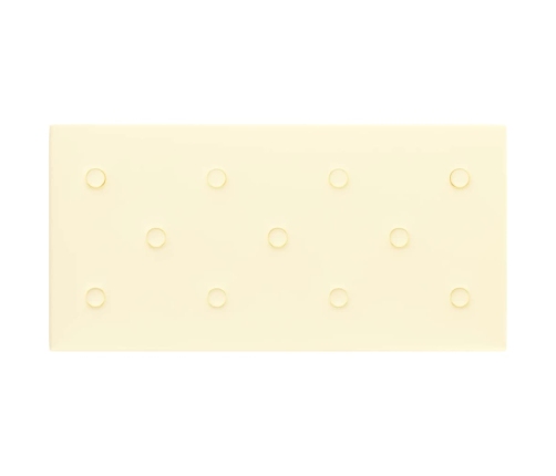 Paneles de pared 12 uds cuero sintético crema 60x30 cm 2,16 m²