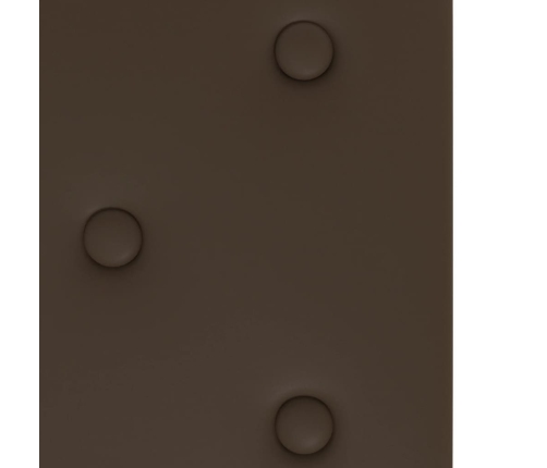 Paneles de pared 12 uds cuero sintético marrón 60x30 cm 2,16 m²