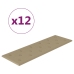 vidaXL Paneles pared 12 uds cuero sintético capuchino 90x30 cm 3,24 m²