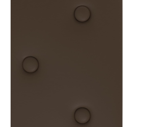 Paneles de pared 12 uds cuero sintético marrón 90x30 cm 3,24 m²