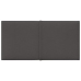 Paneles de pared 12 uds tela gris oscuro 30x15 cm 0,54 m²