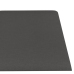 Paneles de pared 12 uds tela gris oscuro 30x15 cm 0,54 m²