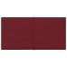 Paneles de pared 12 uds tela rojo tinto 30x15 cm 0,54 m²