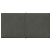 vidaXL Paneles de pared 12 uds terciopelo gris oscuro 30x15 cm 0,54 m²