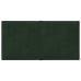 vidaXL Paneles de pared 12 uds terciopelo verde oscuro 30x15cm 0,54 m²