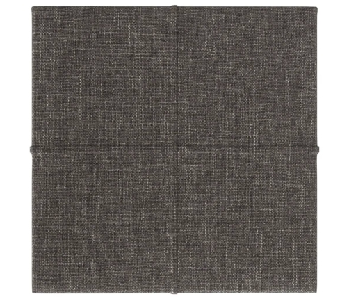 vidaXL Paneles de pared 12 uds tela gris oscuro 30x30 cm 1,08 m²