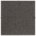 vidaXL Paneles de pared 12 uds tela gris oscuro 30x30 cm 1,08 m²