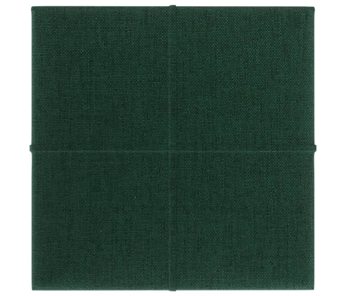 vidaXL Paneles de pared 12 uds tela verde oscuro 30x30 cm 1,08m²