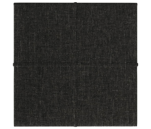 vidaXL Paneles de pared 12 uds tela negro 30x30 cm 1,08 m²