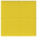 vidaXL Paneles de pared 12 uds tela amarillo claro 30x30 cm 1,08 m²