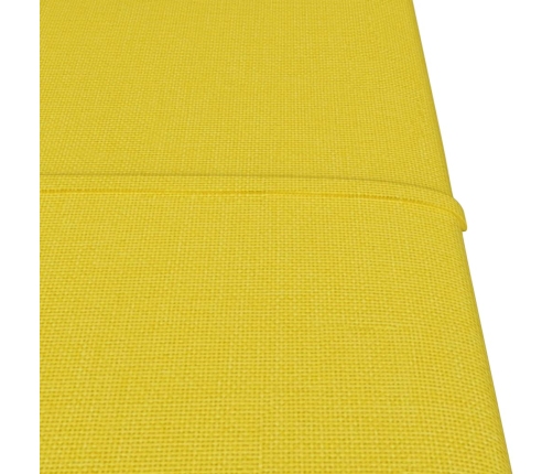 vidaXL Paneles de pared 12 uds tela amarillo claro 30x30 cm 1,08 m²