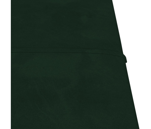 Paneles de pared 12 uds terciopelo verde oscuro 30x30 cm 1,08m²