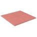 vidaXL Paneles de pared 12 uds terciopelo rosa 30x30 cm 1,08 m²