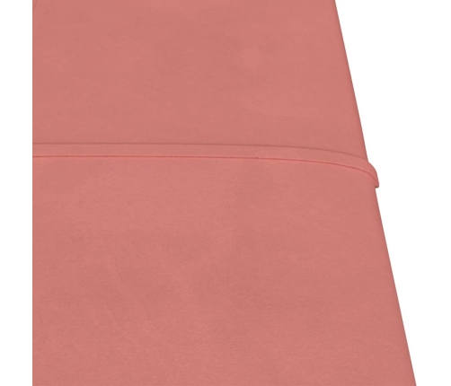 vidaXL Paneles de pared 12 uds terciopelo rosa 30x30 cm 1,08 m²