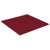 Paneles de pared 12 uds terciopelo rojo tinto 30x30 cm 1,08 m²