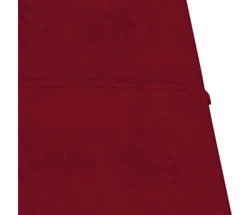 Paneles de pared 12 uds terciopelo rojo tinto 30x30 cm 1,08 m²