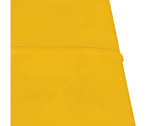 Paneles de pared 12 uds terciopelo amarillo 30x30 cm 1,08 m²