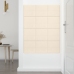 Paneles de pared 12 uds terciopelo crema 30x30 cm 1,08 m²