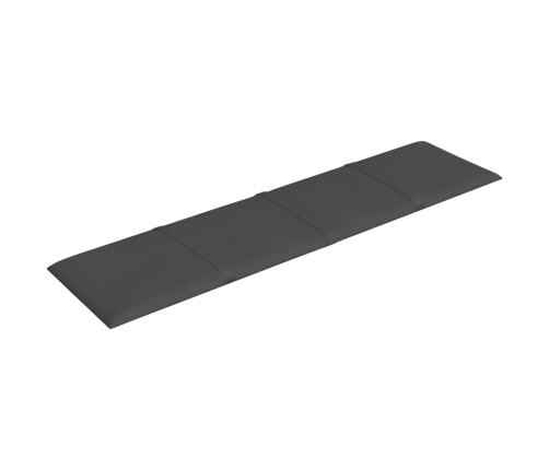 vidaXL Paneles de pared 12 uds tela gris oscuro 60x15 cm 1,08 m²