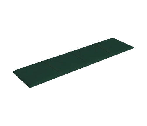 Paneles de pared 12 uds tela verde oscuro 60x15 cm 1,08 m²