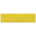 vidaXL Paneles de pared 12 uds tela amarillo claro 60x15 cm 1,08 m²