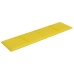 vidaXL Paneles de pared 12 uds tela amarillo claro 60x15 cm 1,08 m²