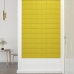 vidaXL Paneles de pared 12 uds tela amarillo claro 60x15 cm 1,08 m²