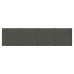 Paneles de pared 12 uds terciopelo gris oscuro 60x15 cm 1,08 m²