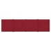 Paneles de pared 12 uds terciopelo rojo tinto 60x15 cm 1,08 m²