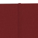 Paneles de pared 12 uds tela rojo tinto 60x30 cm 2,16 m²