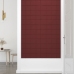 Paneles de pared 12 uds tela rojo tinto 60x30 cm 2,16 m²