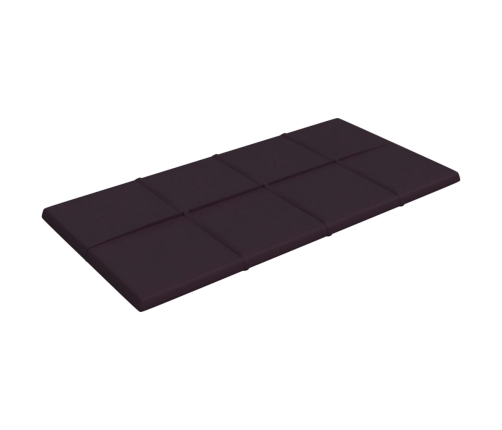 Paneles de pared 12 uds tela morado 60x30 cm 2,16 m²