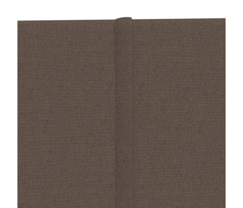 Paneles de pared 12 uds tela gris taupe 60x30 cm 2,16 m²