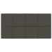 Paneles de pared 12 uds terciopelo gris oscuro 60x30 cm 2,16 m²