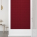 Paneles de pared 12 uds terciopelo rojo tinto 60x30 cm 2,16 m²