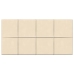 vidaXL Paneles de pared 12 uds terciopelo crema 60x30 cm 2,16 m²