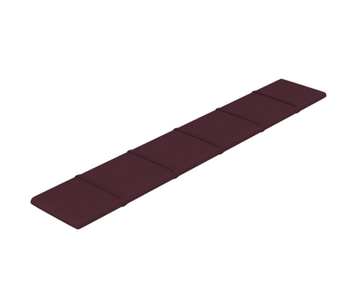 vidaXL Paneles de pared 12 uds tela morado 90x15 cm 1,62 m²