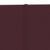 Paneles de pared 12 uds tela morado 90x15 cm 1,62 m²