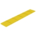 vidaXL Paneles de pared 12 uds tela amarillo claro 90x15 cm 1,62 m²