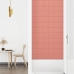 Paneles de pared 12 uds terciopelo rosa 90x15 cm 1,62 m²